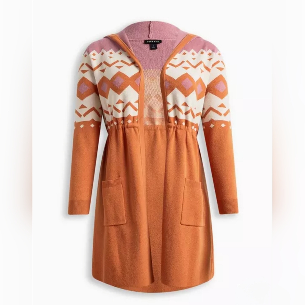 Torrid Size 1 Plush Anorak Hooded Sweater
